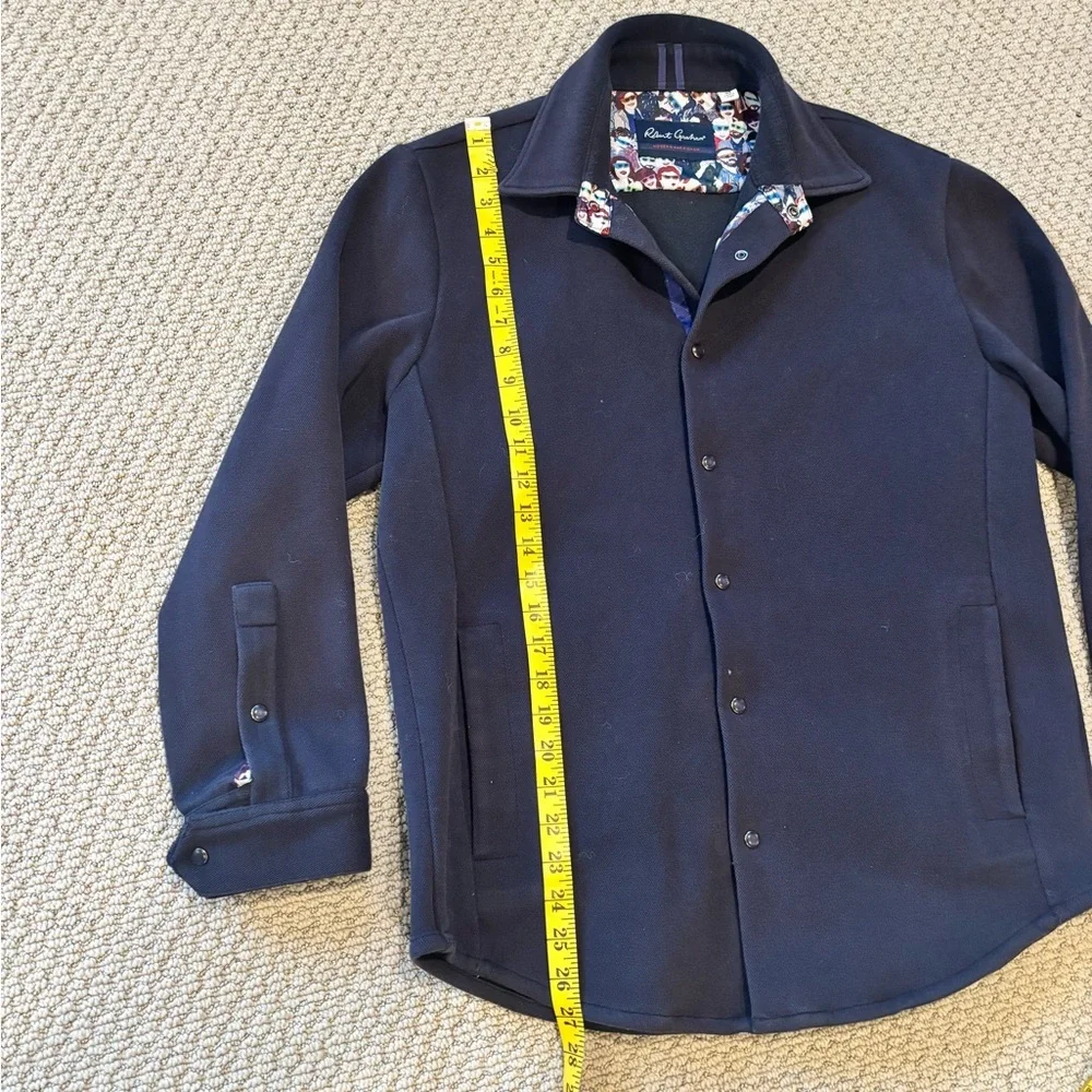 Robert Graham Dark Blue Shirt Jacket Men’s Large
